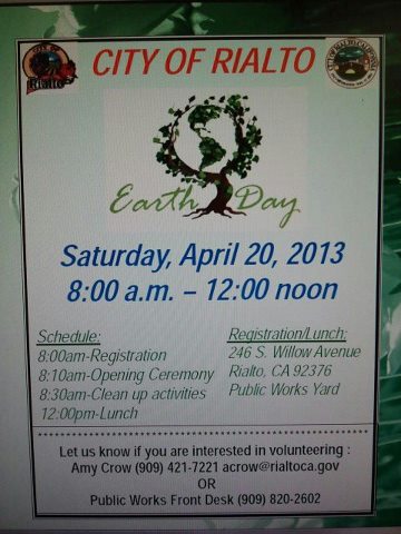 Earth Day Rialto