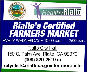 Every Wednesday, from 10:00 am – 2:00 pm, Rialto City Hall, 150 S. Palm Ave. (Grass Area off South Parking Lot). For more info, please contact the Rialto City Clerk’s Office at (909) 820-2519 or cityclerk@rialtoca.gov.