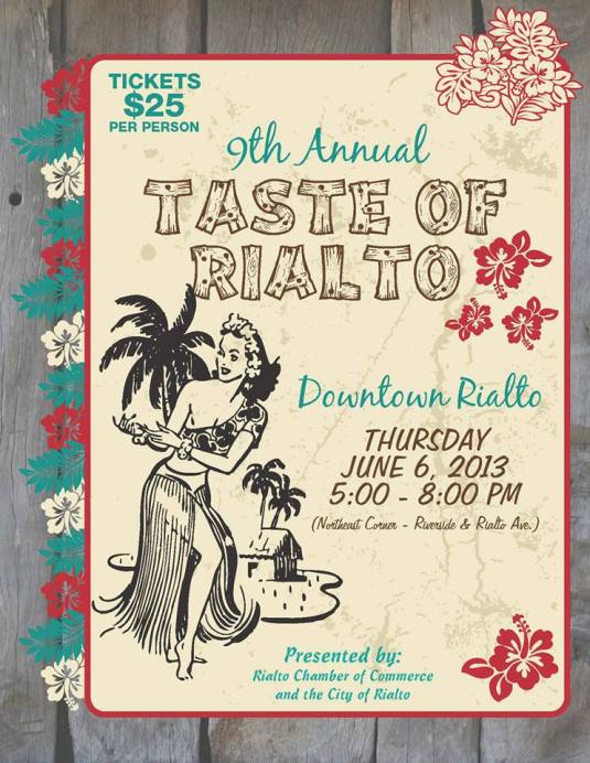 Contact the Chamber of Commerce for more information, 909-875-5364.