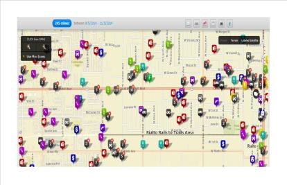 Crime Mapping Rails to trails