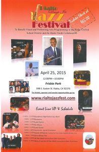 Rialto Jazz Fest Flyer