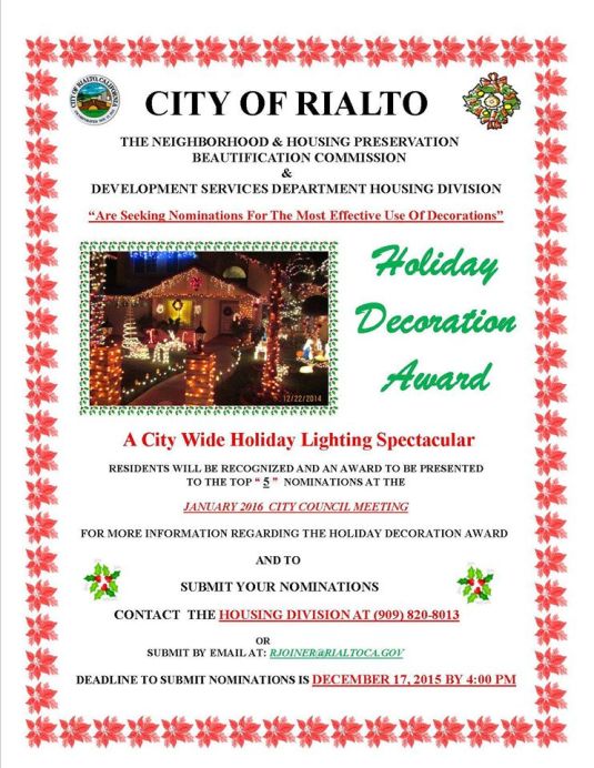 Rialto Holiday Contest