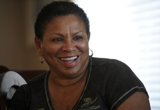 Newly elected Rialto mayor Deborah Robertson sits down for an interview at her home in Rialto on Friday, Nov. 9, 2012. Robertson made history this November election with becoming Rialto's first black mayor. (Rachel Luna / Staff Photographer)